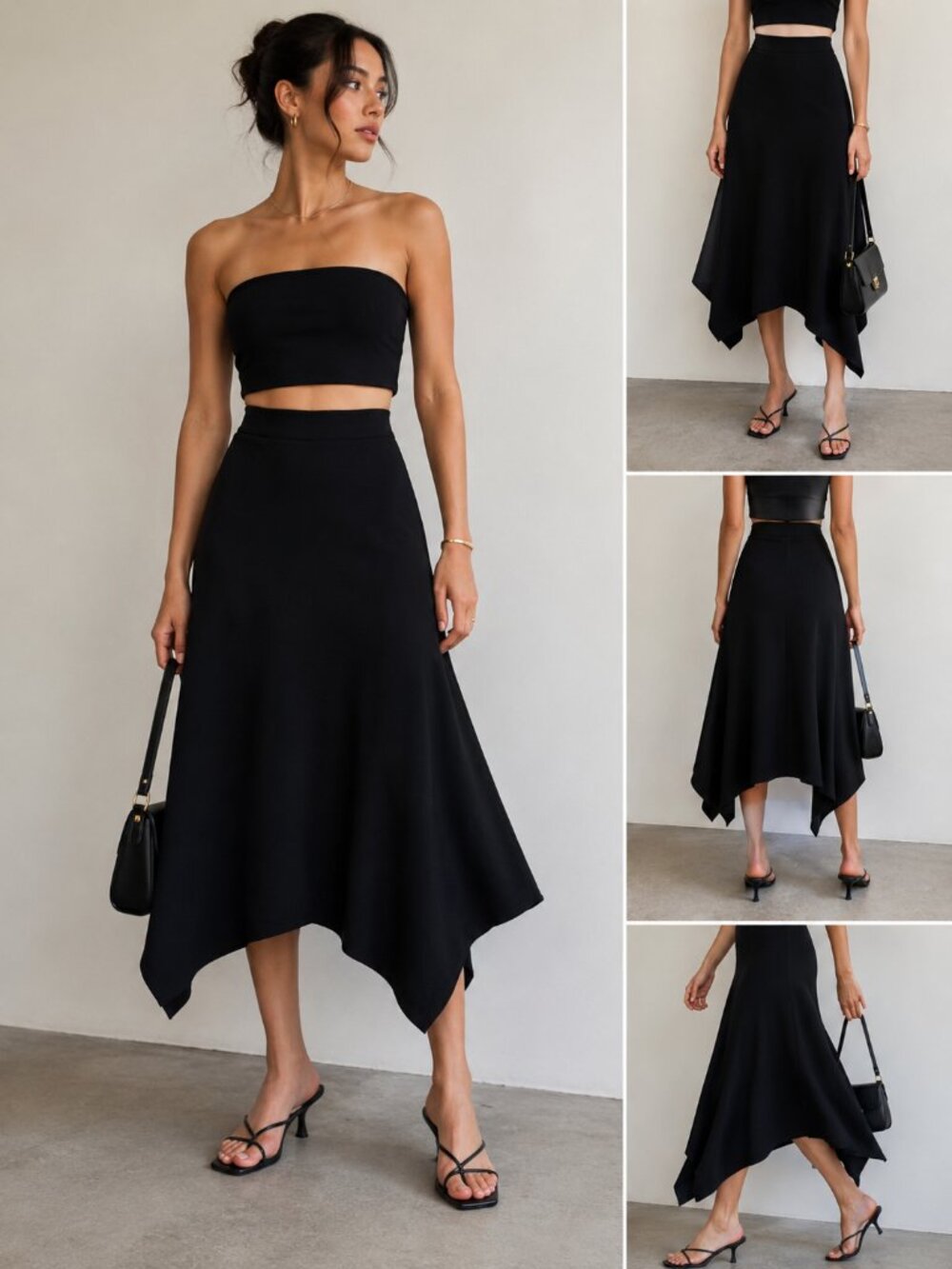 Wilfred Asymmetrical Midi Skirt